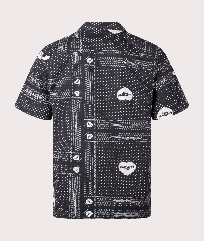 Carhartt WIP Mens Short Sleeve Heart Bandana Shirt
